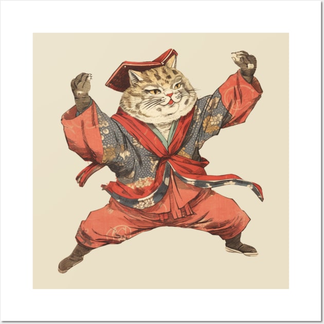 Edo cat Wall Art by SHAKIR GAUTAMA 